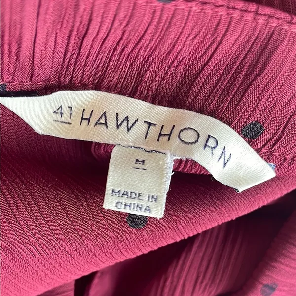 41 Hawthorne Women's Burgundy Button - Image 6