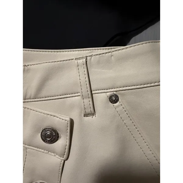 Free People Faux Leather Mini skirt Size 31 - Image 5