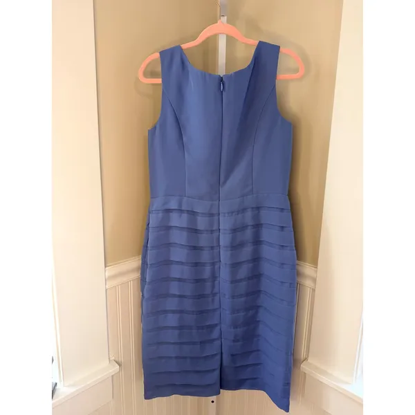 NWT JJ's House Slate Blue Bridesmaid Mother of Bride Sheath Dress NWT Size 12 - Image 2