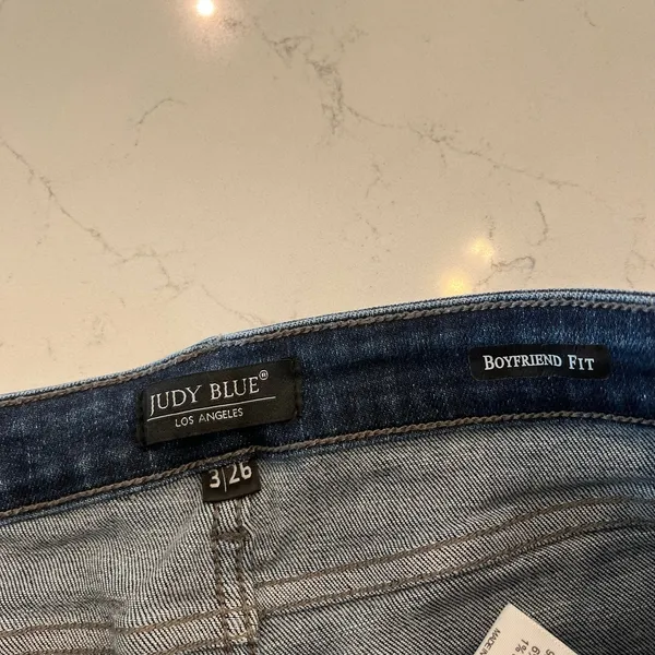Judy Blue Boyfriend Fit Jeans Size‎ 3 /26 Distressed - Image 5