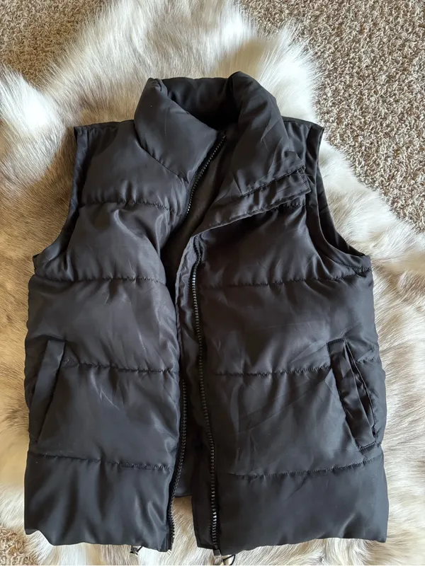 Black Puffer Vest Women Sleeveless Jacket - Image 7