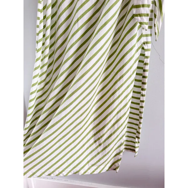 Anthropologie Daily Practice | NWT Tiebreaker Striped Midi Dress Green | Sz XL - Image 5