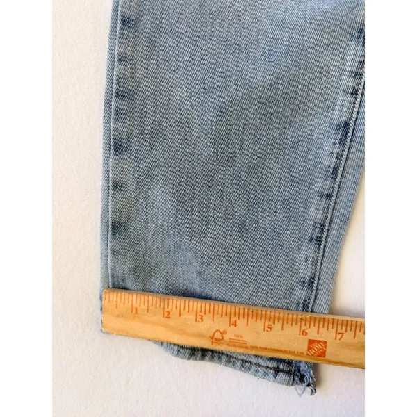 PacSun Womens Light Wash Low-Rise Straight Jeans With Button Fly Size 23 - Image 15