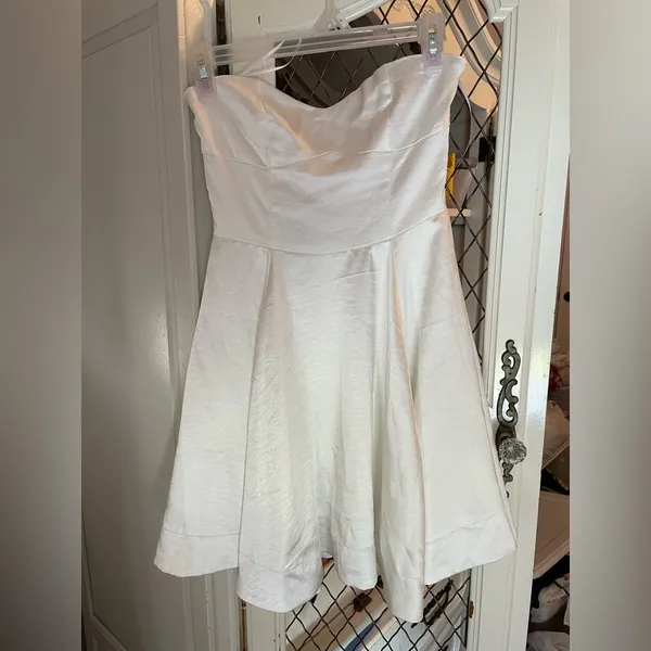 Altard State White satin mini dress women’s size XS🤍✨ - Image 6