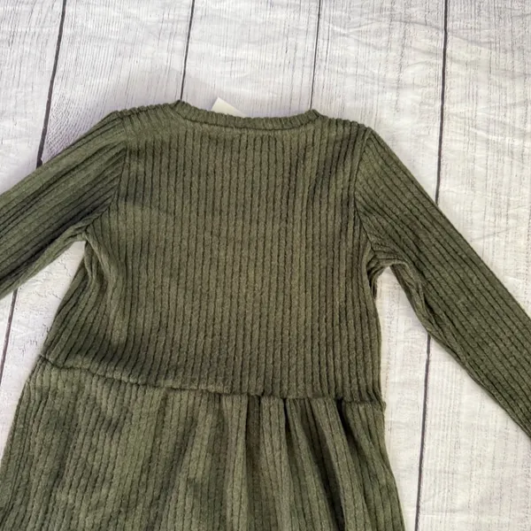 CENY Nordstrom Rack NWT size XS dark green tiered long sleeve A line dress - Image 12