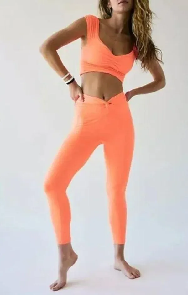 NWOT Free People Movement High-Rise Ankle Breathe Deeper Leggings - Image 2