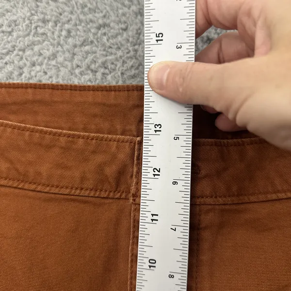 Old Navy High Rise Wide Leg Pants Burnt Rust Orange Retro Boho Women's 18 x 25 - Image 6