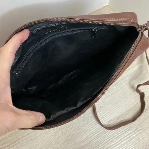 Vintage Italian leather Crossbody bag - Image 5