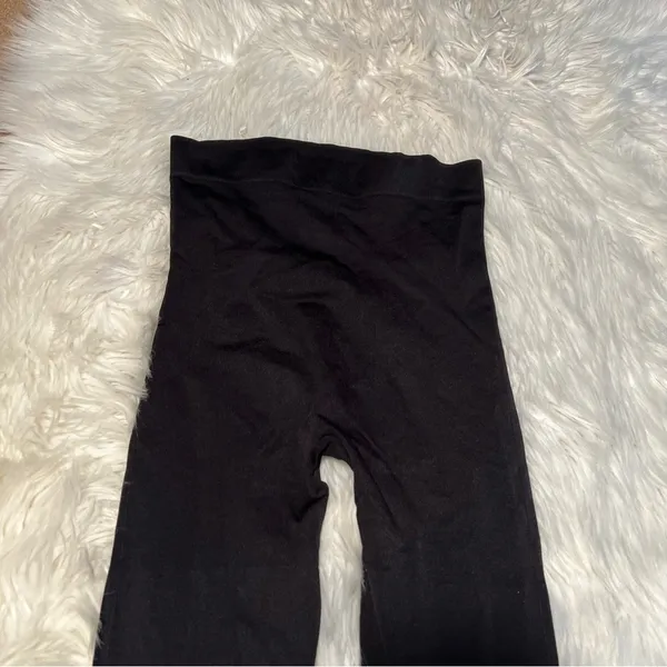 Women's‎ Cropped Leggings Black Seamless Butt Lifting Cropped High-Rise - Image 2