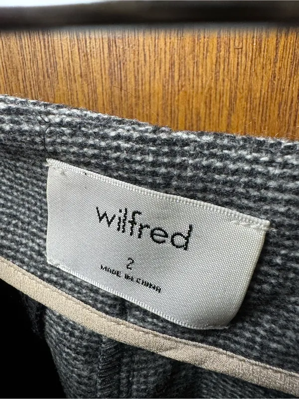 Wilfred Womens Chambery Ankle Pants Grey Glencheck Plaid Wool Cashmere 2 - Image 4