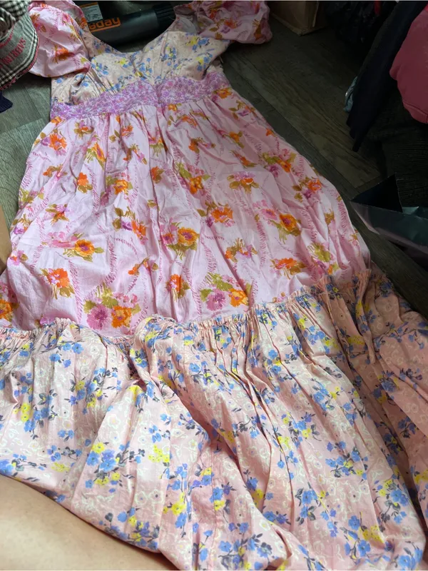 Love Shack Fancy Angie floral Midi Dress size 8 - Image 5