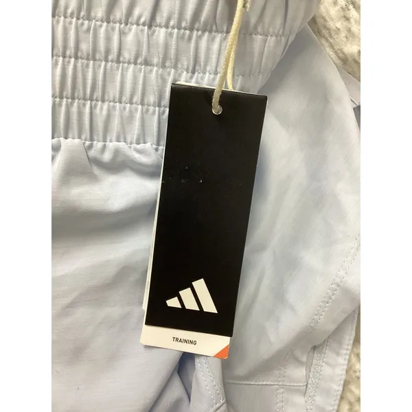 Adidas Pacer Woven High‎ Rise Training Shorts Halo Blue Womens XS 3" Inseam NWT - Image 7