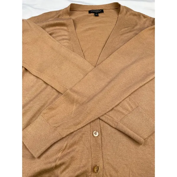 Banana Republic Women's Tan Cardigan/Sweater Size S SKU 3783 - Image 6