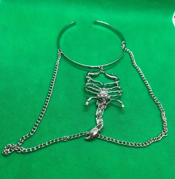 Fashion Tassel Charm Upper Arm Chain Bracelets for Women Gothic Scorpion Armlet Cuff - Image 2