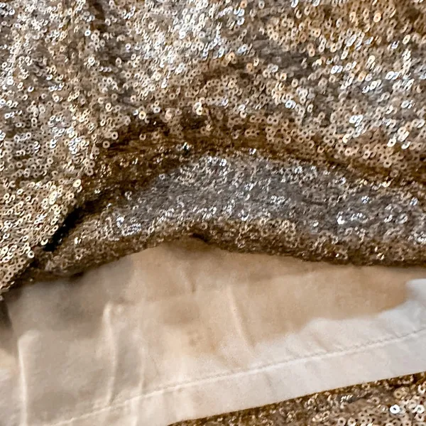 Lovers & Friends Bronze Sequin Mini Skirt, EUC, Size Small - Image 6