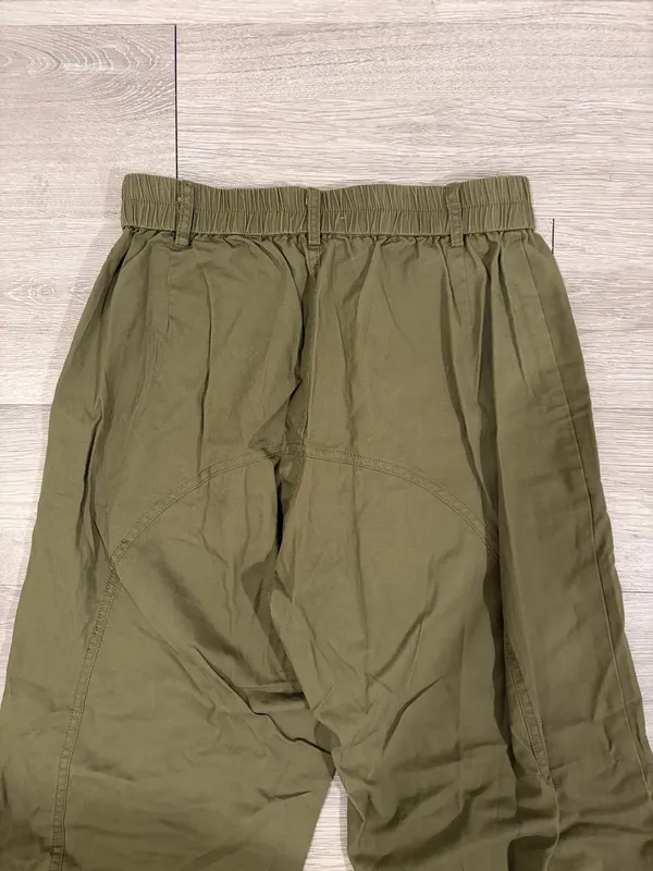 Tinsel Town Denim Couture High Waisted Cargo Pants Zip Front - Image 8