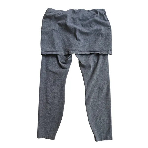 Cabi 5318 M-Leggings Charcoal Gray Skirted Layered Yoga Pants Women Size M - Image 4