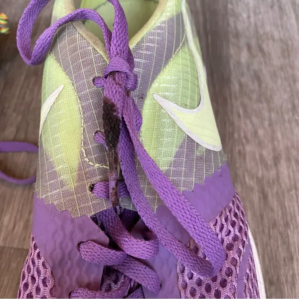 Nike Purple Lime Green Ombre Mesh Running Sneakers Women’s 9 - Image 3