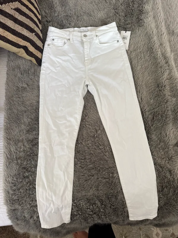 7 For All Mankind Aubrey High-Waisted Skinny Ankle Jeans - Image 9