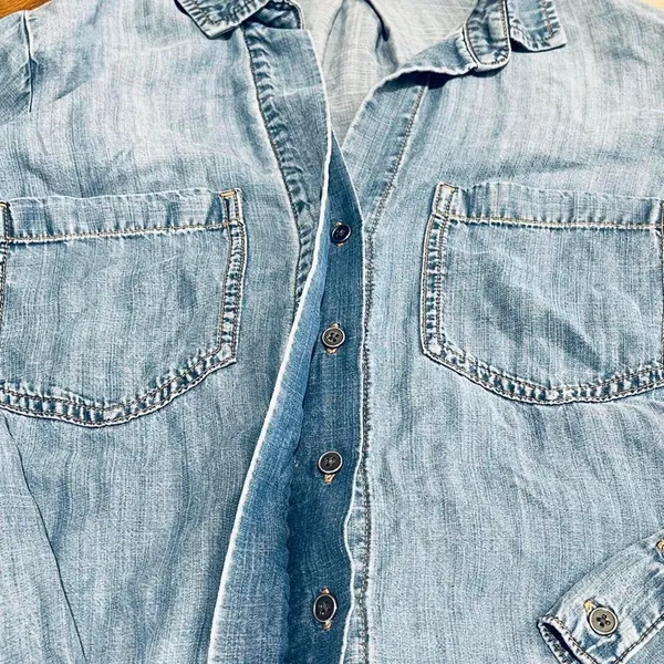 Anthropologie Women's Blue Shirt - Image 3