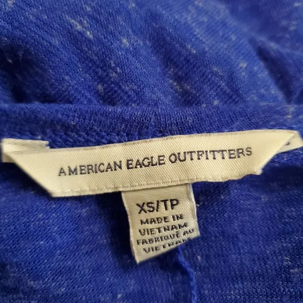 American Eagle Outfitters Blue & White Cardigan (XS) - Image 5