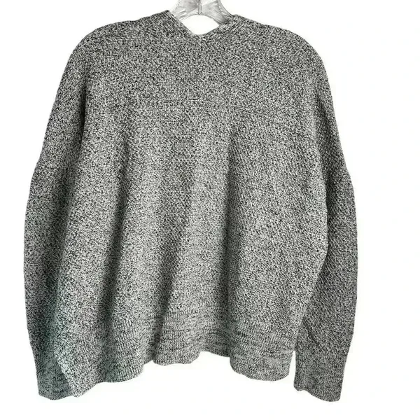 GAP Women's White and Black Open Front Cardigan Sweater‎ Size L Casual Knit - Image 11
