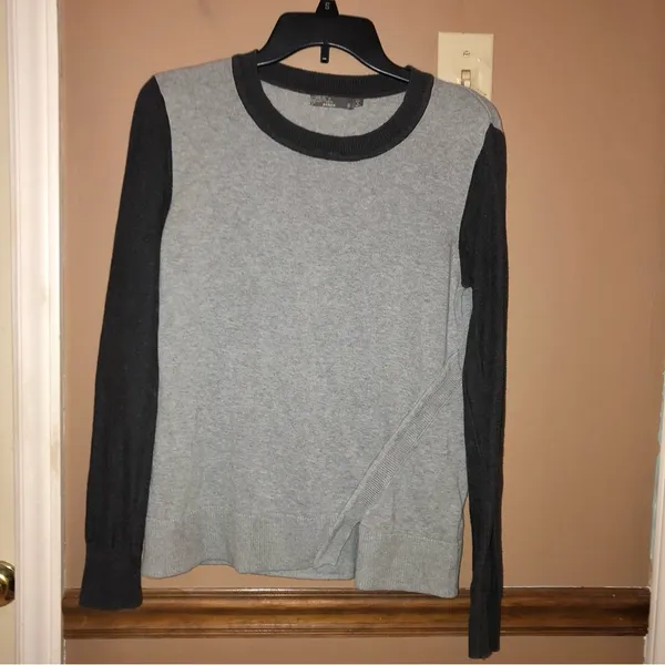 Prana Ansleigh Pullover Slit Sweater Grey‎ Small - Image 2