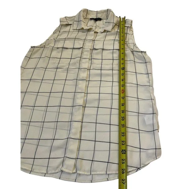 Banana Republic Women Size Medium Sleeveless Collared Lightweight #14-72 - Image 6