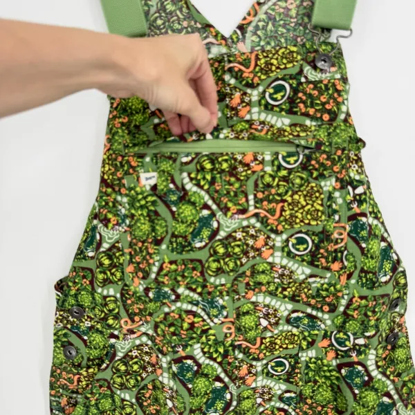 Duluth Trading Co Heirloom Gardening Shortalls Medium Succulent Garden Print - Image 3