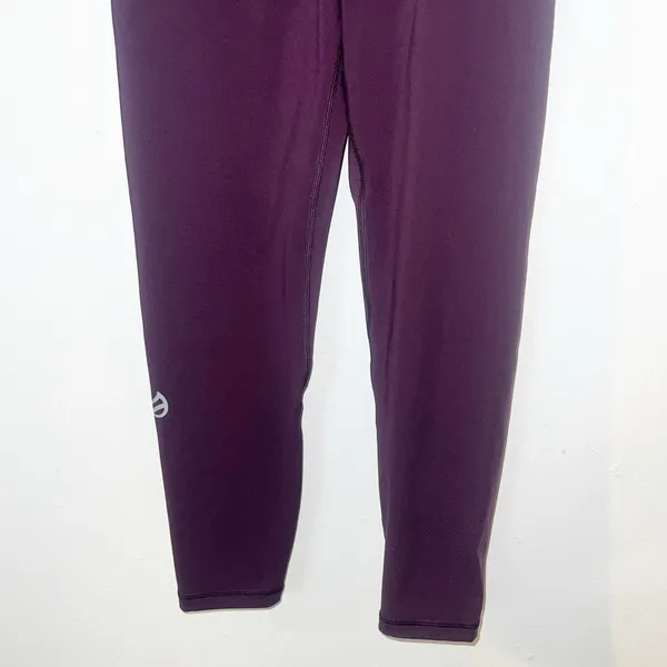 P’Tula maroon women’s new full length high rise crossover leggings - Image 3