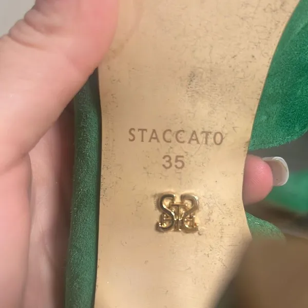 ✨Staccato Suede Open Toe Sz 35/5 Heels✨ - Image 7