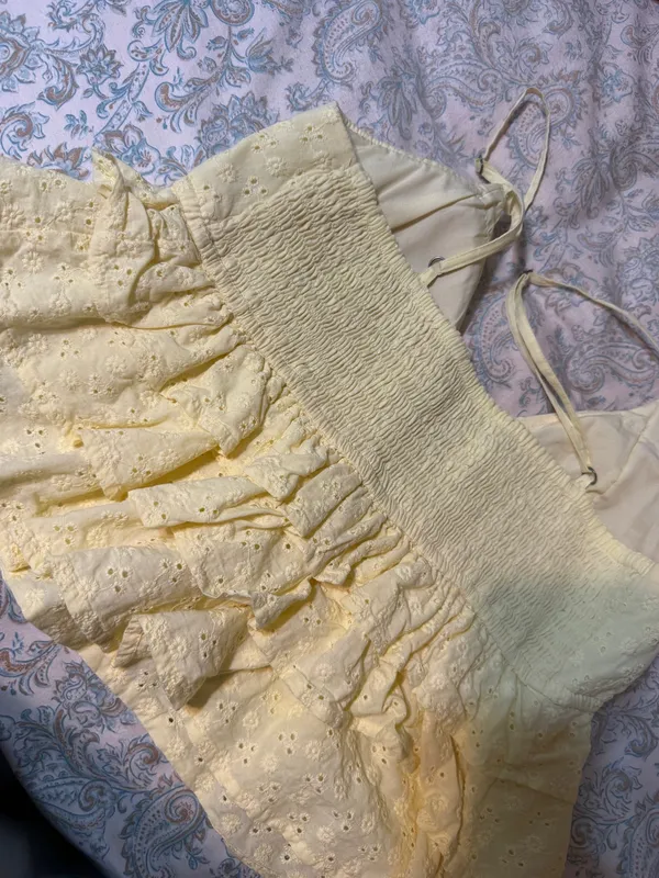 Hollister Yellow Babydoll Top - Image 2