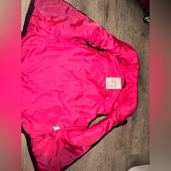 Aeropostale Hot Pink / Black Light Weight puffer vest S/P - Image 6