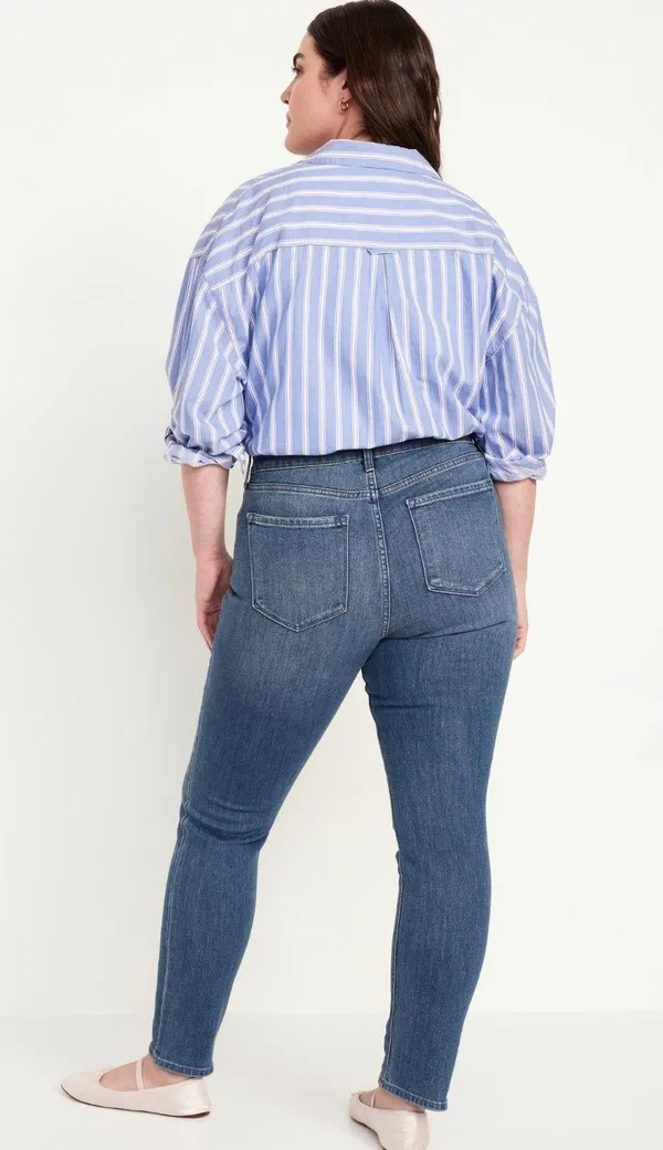 High Waisted Straight Jeans - Image 2
