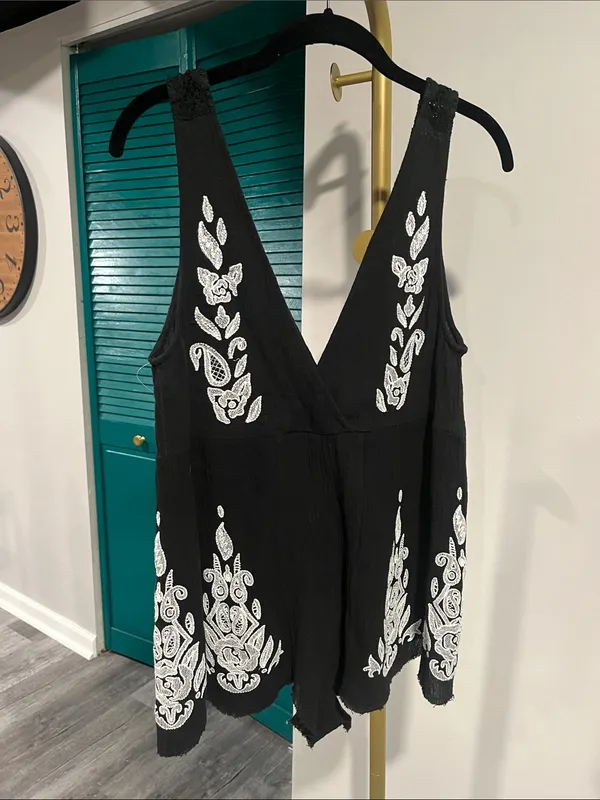 RARE - FREE PEOPLE - NW(partial)T Songbird Romper XS - Image 7