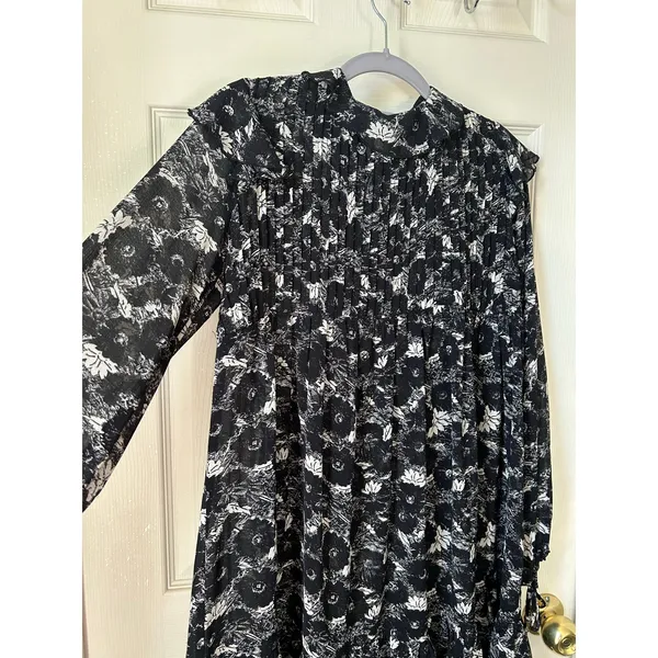 Free People These Dreams Ruffled Floral Long Sleeve Mini Dress - XS - Image 2
