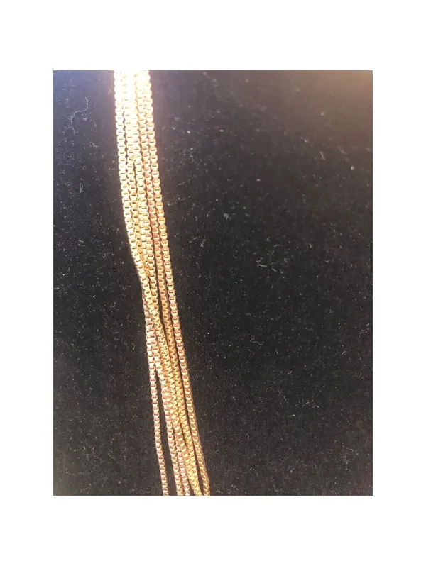 Beya Vintage EUC Gold Tone Multi Strand Tassel Necklace - Image 3