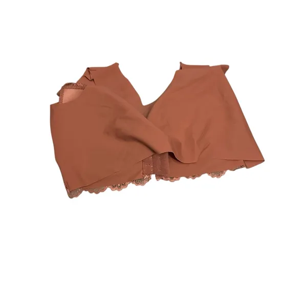Lace Trimmed Brown Bralette Pink Size L - Image 2