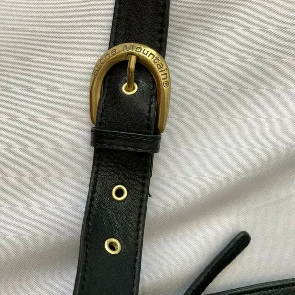 Stone Mountain Pebbled‎ Leather Adjustable Shoulder Black - Image 9