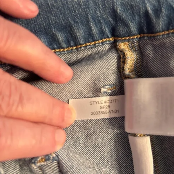 J Crew Wide‎ Leg Crop Jeans Women's Size 33 (Actual 36X23) Casual - Image 6