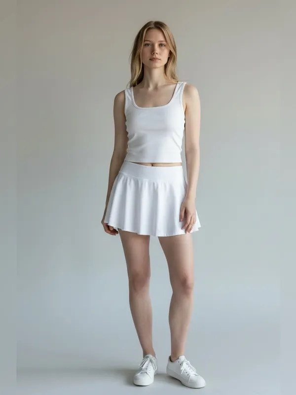 Halara White Twist Back Ribbed Tank Top Athleisure Sz XS - Image 7