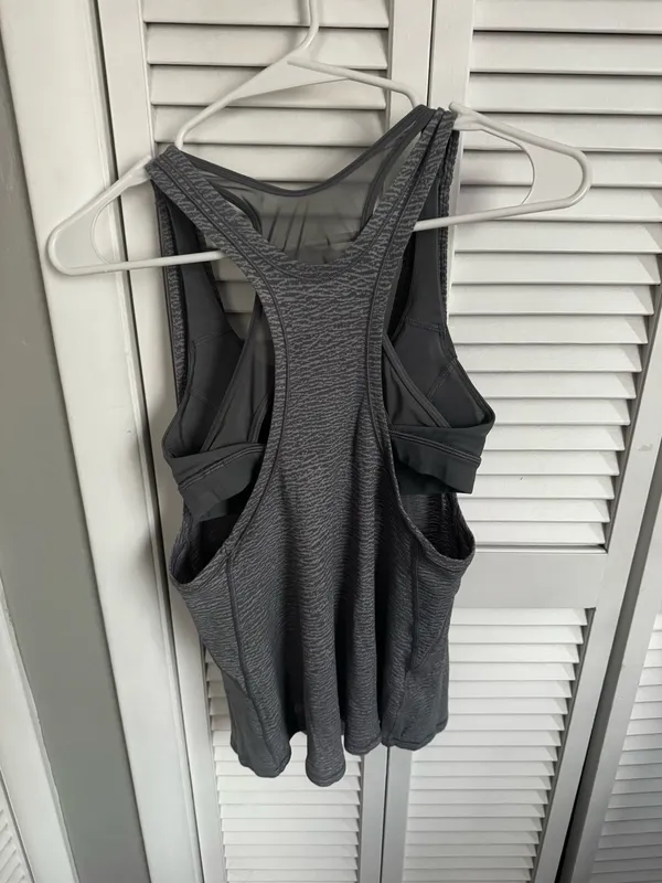Lululemon Glide & Stride Tank Top in a gray animal print colorwa - Image 2