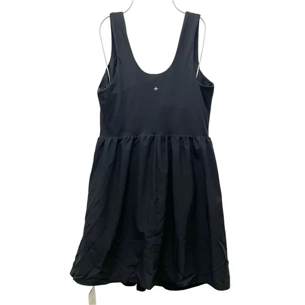 NWT Halara Breezeful Square Neck Active Dress M Black Built In Shorts Pockets - Image 3