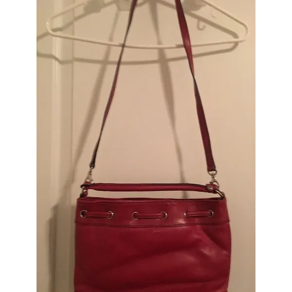 Tommy Hilfiger Women's Crossbody Shoulder Handbag Tote Purse Red - Image 9