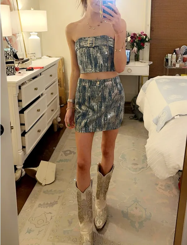 Denim set Blue Size XS - Image 2