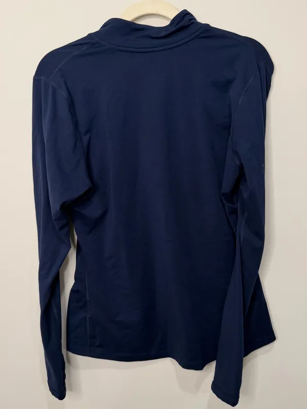 Nike New York Yankees Dri-FIT Navy Quarter Zip Pullover Womens Large MLB Top - Image 3