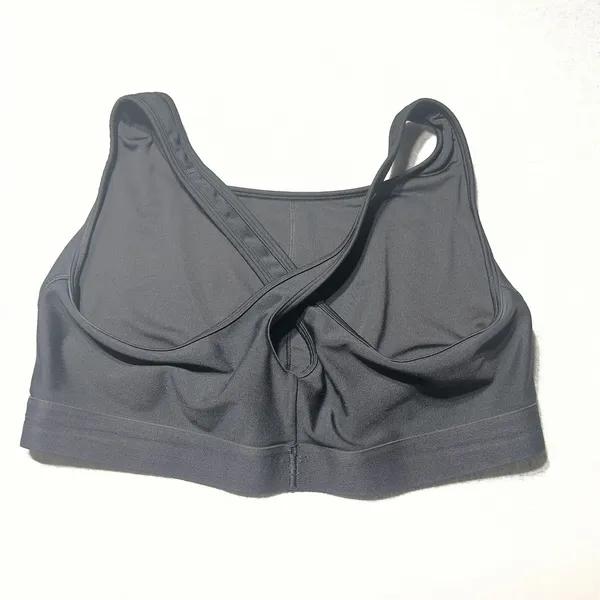Under Armour Women's Crossback Mid-Impact Sports Bra Black - Image 5