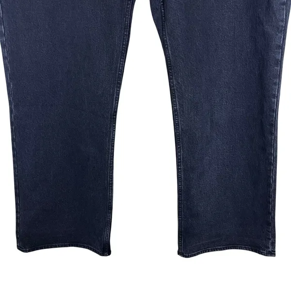 NWT Abercrombie & Fitch The Baggy Low Rise Solid Jeans Black Wide Leg Size 34L - Image 3