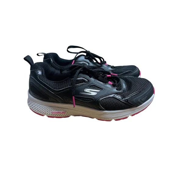Skechers GOrun Consistent Women's Running Shoes - Black/Pink - Size 8.5 - Image 2