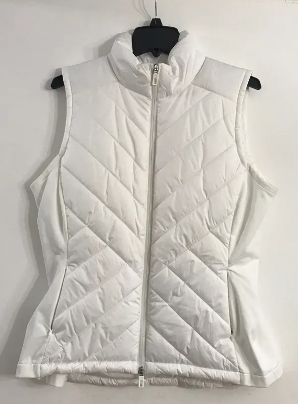 Calia by Carrie Women's Fall Lightweight Vest in Pure White size L NWT - Image 2